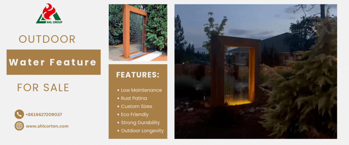 metal water fountain
